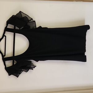 NWT INC International Concepts XL Womens Black sleeveless lace drop shoulders